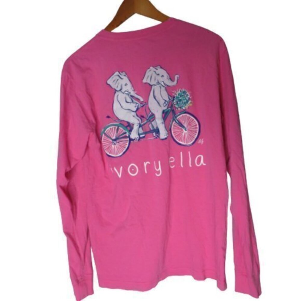 Ivory Ella sweet tee collection Lauren James pink bicycle shirt